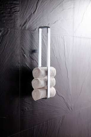 Держатель для аксессуаров и полотенцедержатель LANGBERGER LEDRO 11304D подвесной цвет хром