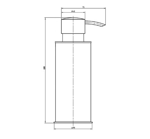 Langberger Диспенсер (18) хром. Настольный 250 мл 70270