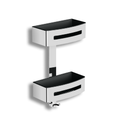 Душевая полка LANGBERGER ACCESSORIES 75762 подвесная с крючком для водосгона цвет хром