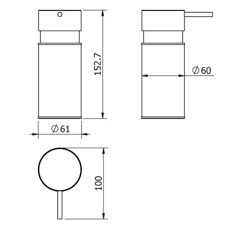 Дозатор LANGBERGER ACCESSORIES 70670 настольный цвет хром