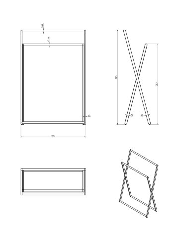 Стойка LANGBERGER ACCESSORIES 73181 напольная цвет хром