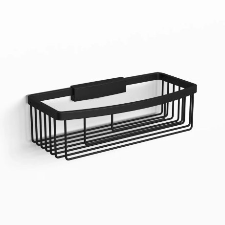 Душевая полка LANGBERGER VICO 72360T-BPC подвесная цвет черный матовый