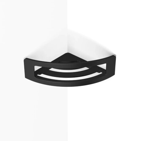 Душевая полка LANGBERGER VICO 78160-BPC подвесная цвет черный матовый