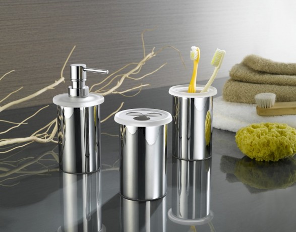 Стакан LANGBERGER LUGANO 23013A настольный цвет хром