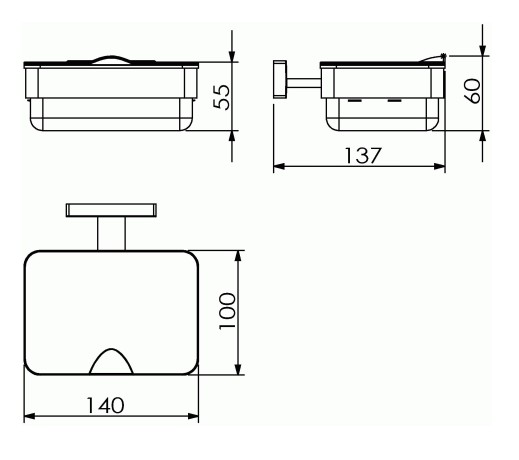 Контейнер LANGBERGER ALSTER 11973A подвесной цвет хром