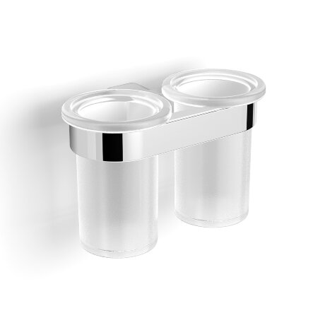 Стакан LANGBERGER LUGANO 24019A подвесной двойной цвет хром