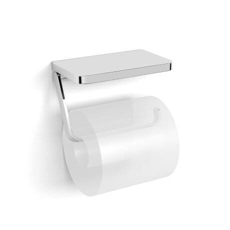 Бумагодержатель LANGBERGER ACCESSORIES 35041B подвесной с полкой цвет хром