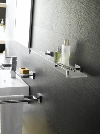 Полка LANGBERGER LEDRO 11851A подвесная цвет хром