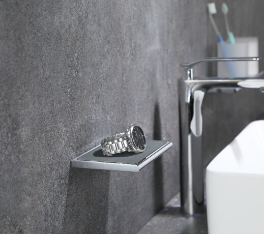 Душевая полка LANGBERGER VICO 38051F подвесная ANTI-SLIP цвет хром