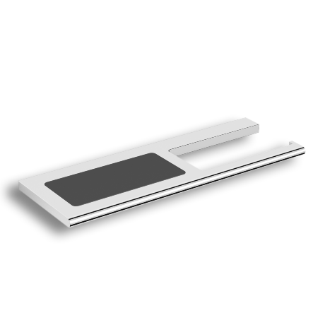 Бумагодержатель LANGBERGER ACCESSORIES 38043D подвесной с полкой ANTI-SLIP цвет хром