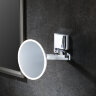 Зеркало LANGBERGER ACCESSORIES 82185-5S подвесное поворотное пятикратным увеличение с подсветкой кабель в стене цвет хром