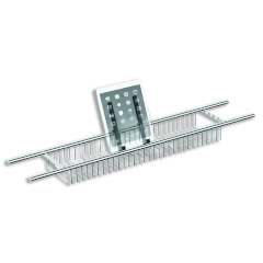 Полка для ванны LANGBERGER ACCESSORIES 79260 подвесная регулировка по ширине цвет хром