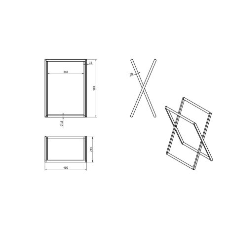 Стойка LANGBERGER ACCESSORIES 73381 напольная цвет хром