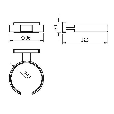 Держатель для фена LANGBERGER ALSTER 10991A подвесной цвет хром